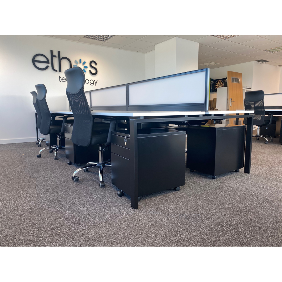 Adapt 1200mm Deep Triple Back To Back Desks